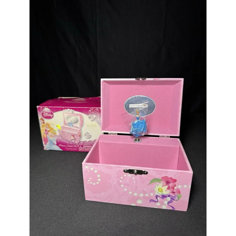 Disney Princess Cinderella Y2K FAB Jewelry Trinket Box Chest - New, Open Box